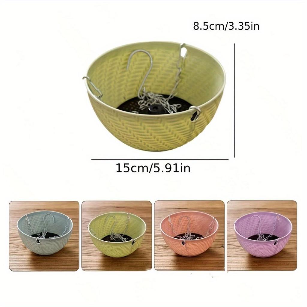 Outdoor Garden Balcony Hanging Flower Pot, Hanging Pot. Suitable for Indoor and Outdoor Green Plants