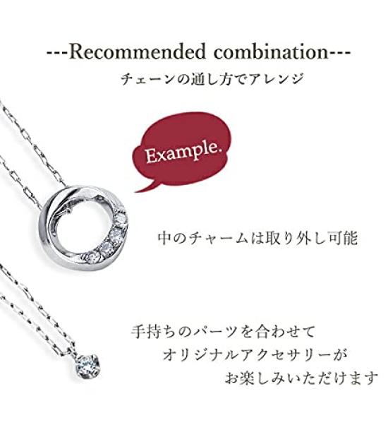 [La Amore Eterno] Necklace, Accessory for Women, Single Stone, RoundOval Twist Ring, Zirconia, Silver Pendant, Gift