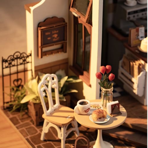 Tsukurundesu? DIY Miniature Dollhouse DG Series (Caf? Terrace 2) with Japanese Instructions