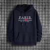 2025 New Arrival Mens Hooded Sweatshirt Urban Streetwear Casual Fashion Warm Winter Hoody Outwear Autumn Trendy Male Paris Print
