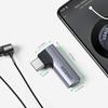 UGREEN Adapter Konwersyjny Słuchawkowy Typu C na 3,5 mm Kształt L 3-pinowy/4-pinowy TRRS Kompatybilny Gniazdo Słuchawkowe Żeńskie na Męskie Wyposażony w Układ DAC Direct P