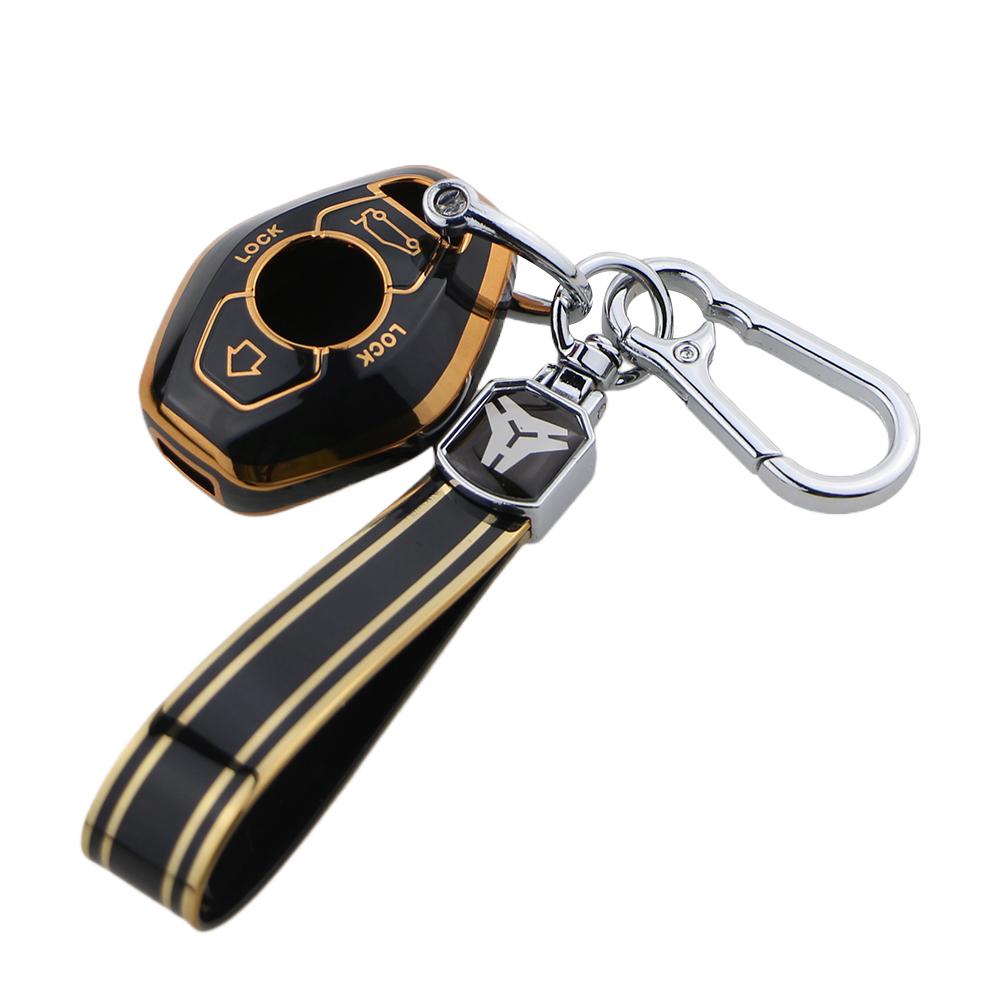 For BMW X5 E53 X3 F83 E46 E39 E38 E60 E63 E61 E64 Series 3 5 7 330i Z3 Z4 E85 E86 M5 325i Key Cover Case TPU Shell Fob Protector