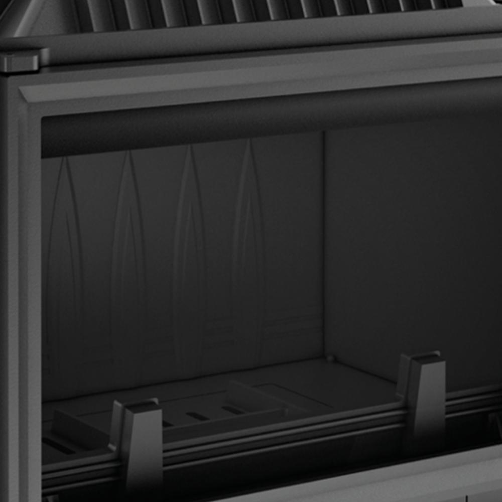 Cast iron fireplace KRATKI OLIWIA DECO 16 kW Ø 200