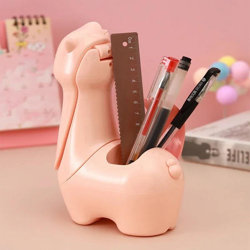 Foldable Alpaca Pen Holder Lamp USB Rechargeable Cute Night Light Mini Desk Light for Kids Students Reading Creative Lighting
