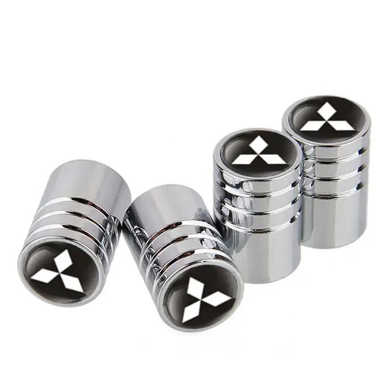 4PCS Alloy Car Wheel Tire Valve Caps Cover for Mitsubishi Ralliart ASX Outlander Lancer 9 Pajero L200 Colt Galant Eclipse Mirage