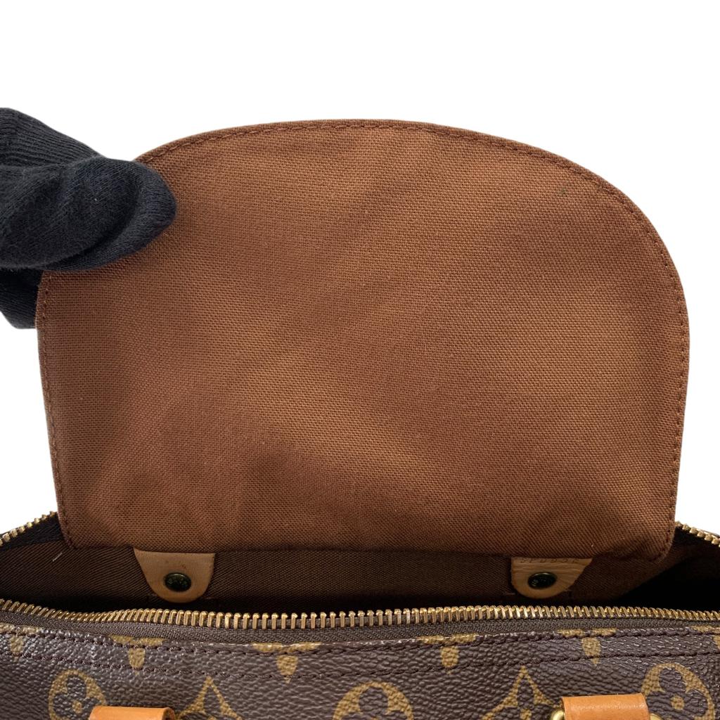Used Louis Vuitton Monogram Speedy 30 M41526 Boston Bag Authentic 1223