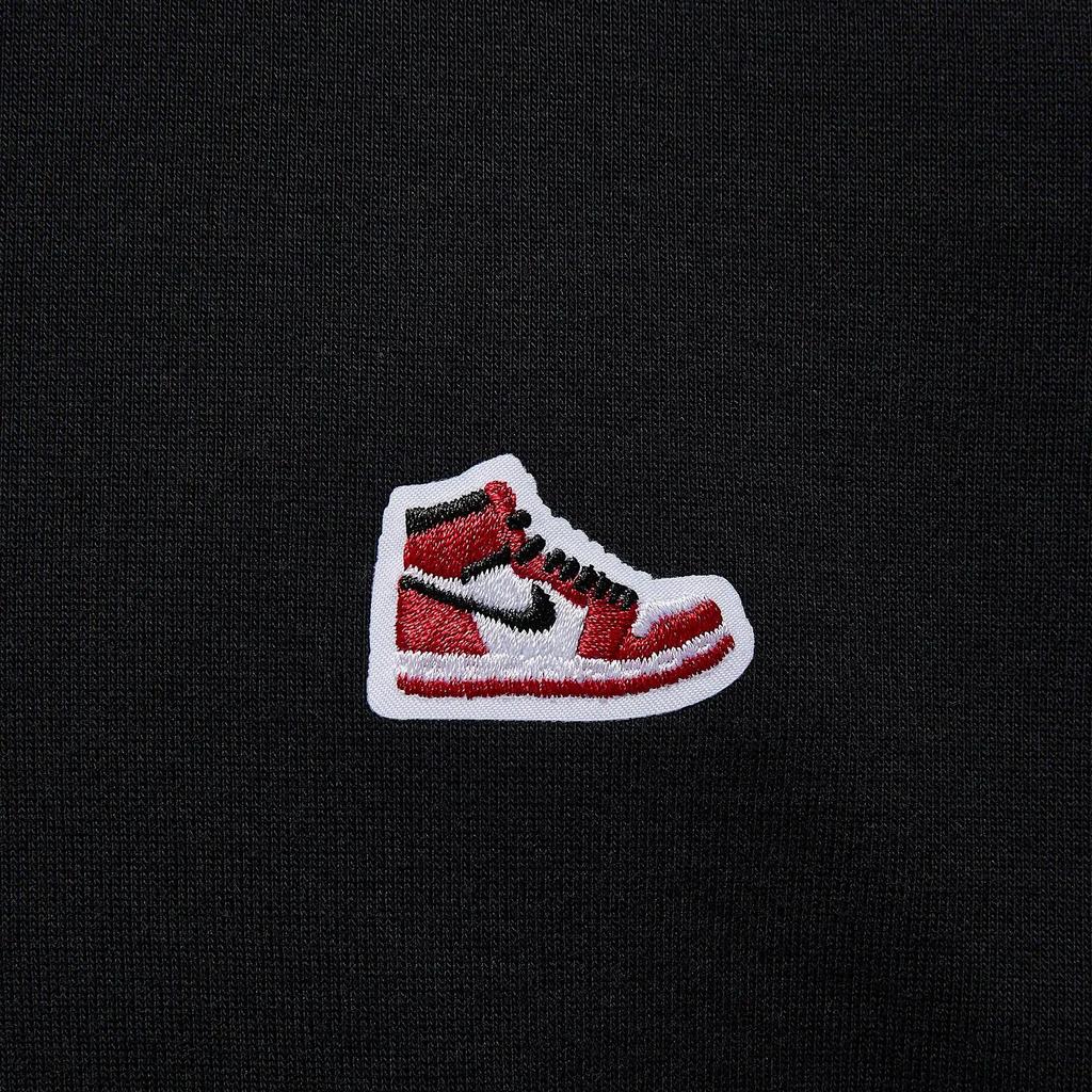 Jordan Brand Crew Neck Casual Short Sleeve T-Shirt Men Tops Black Campus-Red HJ2327010