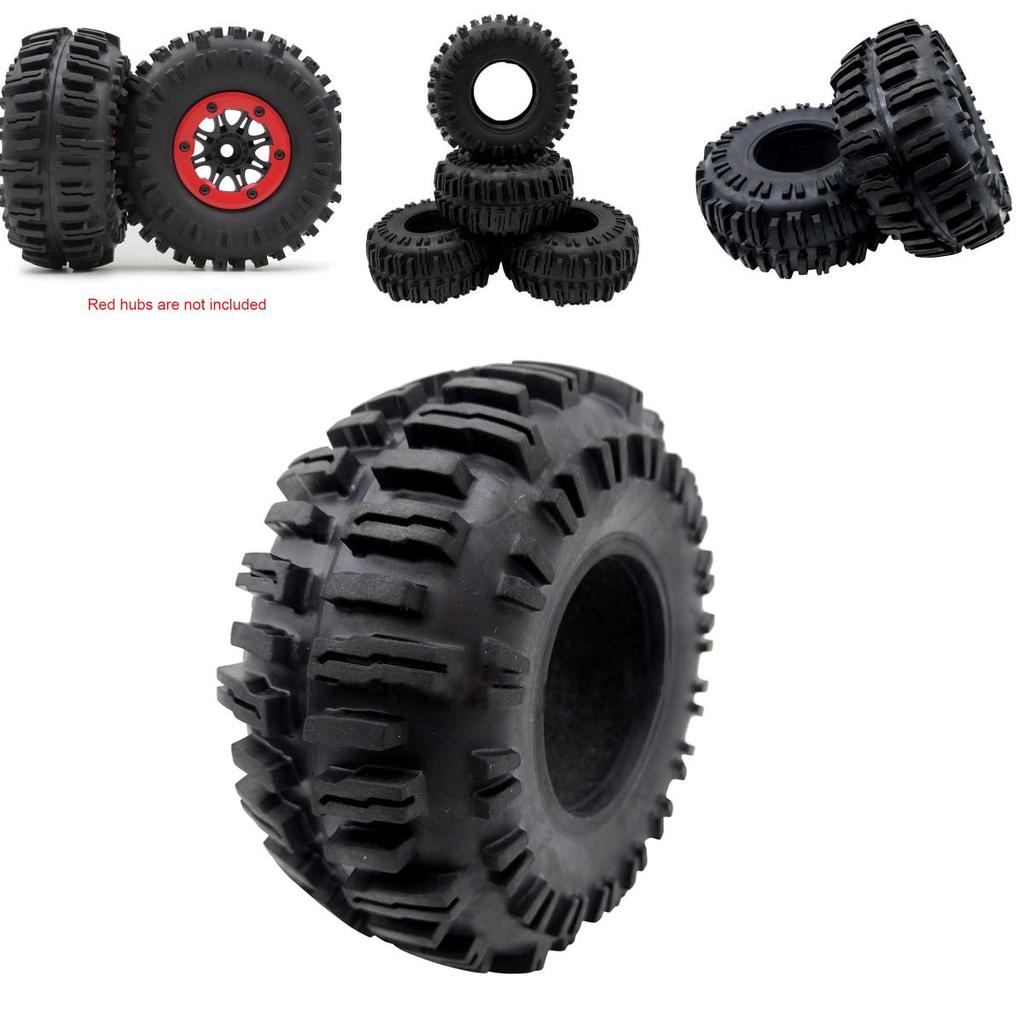 Durable Soft Rubber 2.2" Rock Crawler Tires With Foam For Axial Scx10 Wraith Trx-4