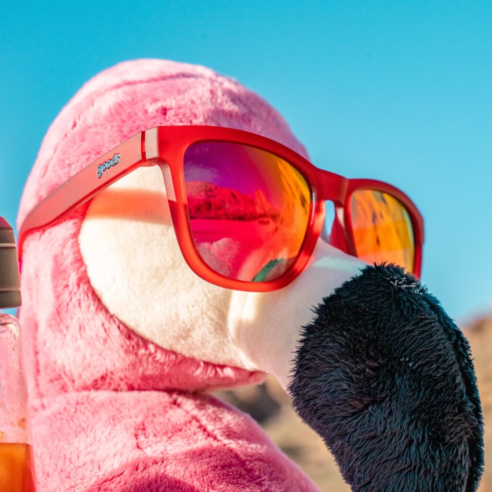 Goodr OG Series UV Stays In Colored Mirrored for Men and Perfect for Mountain and Outdoor Activities At a Bloody Mary Sunglasses, Lightweight,