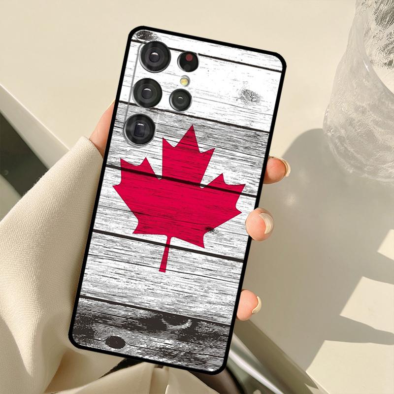 Canada Canadian Flag Case For Samsung Galaxy S25 S24 S23 S22 S21 S20 Ultra S9 S10 Plus S21 FE S25 FE Back Cover