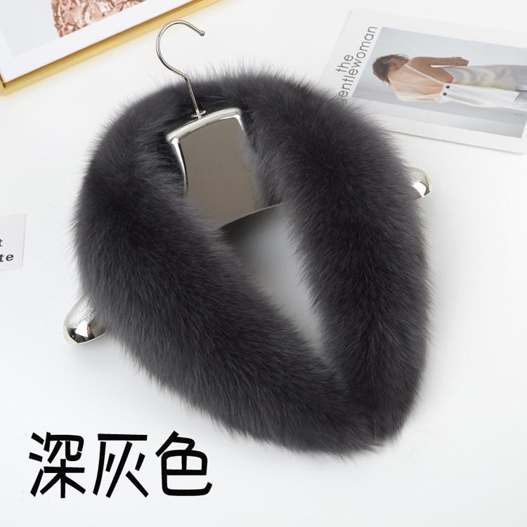 Real Fox Fur Collar Women Winter Natural Fur Scarf Fluffy Fur Shawls For Women Collars Men Coat Large Size Neck Warmer Scarves