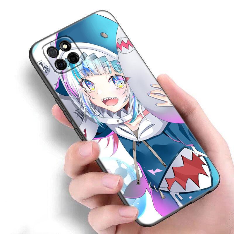 Gawr Gura Anime Phone Case For Samsung A13 A22 A24 A32 A23 A25 A34 A35 A52S A53 A54 A55 A73 5G A12 A14 A15 A31 A33 A50 A51 A72
