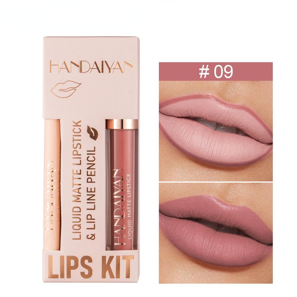 Matte Nude Brown Lipliner Pencil Lipsticks 12 Colors Lip Contour Kit Waterproof Non-sticky Sexy Velvet Red Lipgloss Makeup Tool