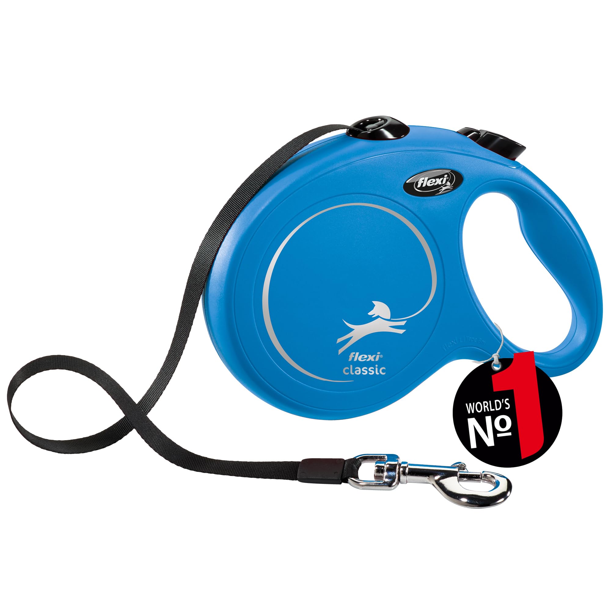 Flexi New Classic Tape L (for dogs under 50kg) 8m Blue [Dog Leash]