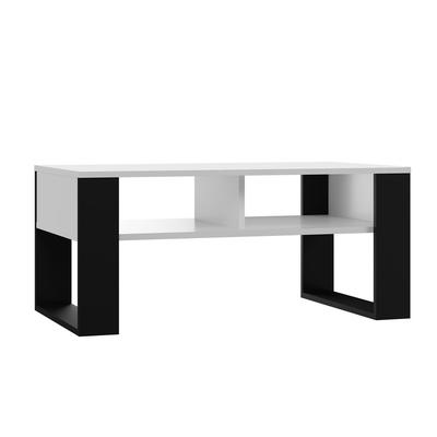 Modern 2P Coffee Table WHITE BLACK