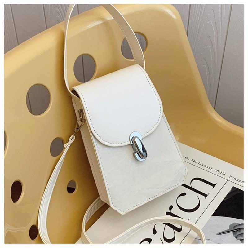 

Phone Holder and Key Small Bag Young People Satchel Women s New Mobile Phone Bag Mini One-Shoulder Crossboby Bag Female Beige