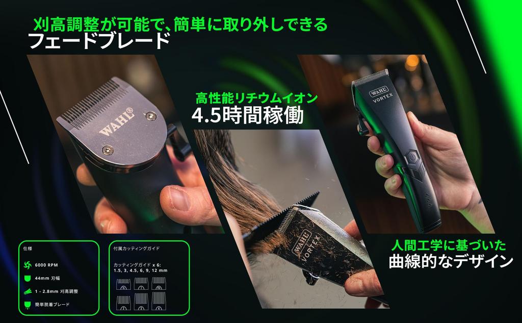 Wahl Vortex [Salon-Quality Professional Hair Clipper - Professional Tool for Home Use] (Main Unit)