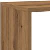 Room Divider Bookshelf 4 Tier Artisan Oak Design 143.5 X 29 X 143.5 Cm