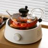 High Borosilicate Glass Sage Kettle - Temperature Resistant Tea & Water Separation Electric Ceramic Stove Kettle.