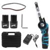 Electric Belt Sander with 2 Rechargeable Compact Belt Adjustable Includes 10 Replacement and a Standard Ideal for Rust and Belt 35 X 375mm Belts,