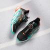 Anta Kids Synthetic Leather Comfortable Physical Test Lightweight Shock Absorption Low Top Running Shoes Kids Running Shoes Black Green A12435524N-1