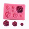 1PC Rose Flowers Silicone Mold Cake Chocolate Mold Wedding Cake Decorating Tools Fondant Cake Mold