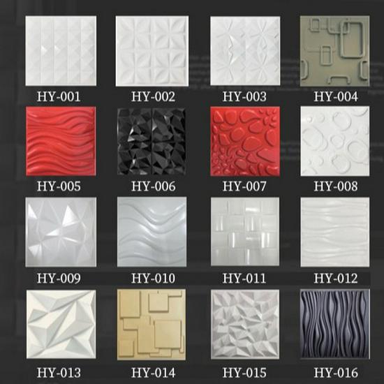 3D Embossed PVC Wall Panels for Hotel, Bedroom & TV Background Décor