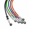 Motorrad Crosser Geflochtene Bremsleitung Stahlbremsseil Hydraulik-Banjo-Leitung 400mm-2200mm für Motorrad Universal Racing