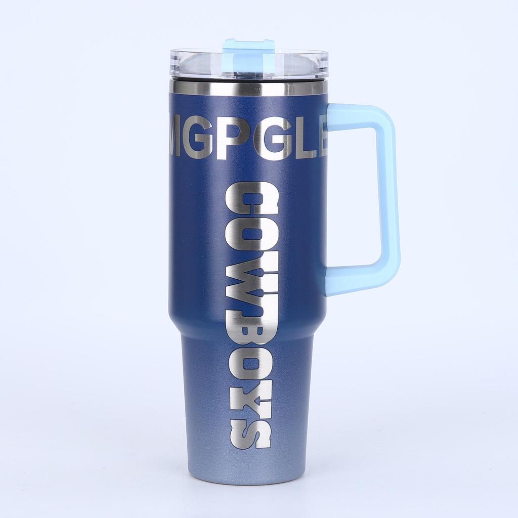 40oz Stainless Steel Thermos Cup with Handle - Large Capacity, Portable Ice Buster Cup