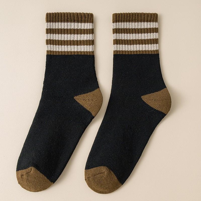 Autumn Winter Thicken Terry Mid-tube Socks Women's Warm Comfortable Unisex Couple Socks Breathable Home Sleeping Floor Socks