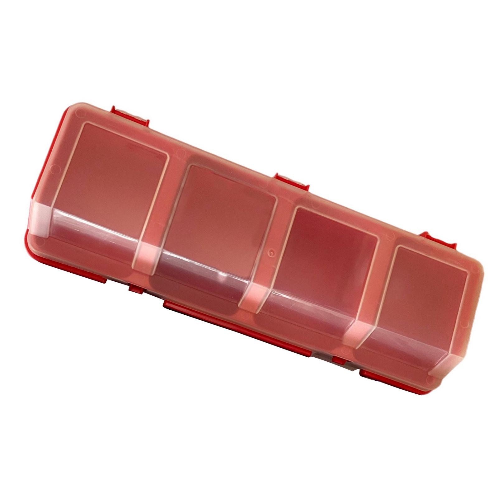 Органайзеры для винтов контейнеры с крышками пластиковый органайзер для крепежа коробка с отсеком органайзер для болтов пластиковый разделенный кейс красный 698₽