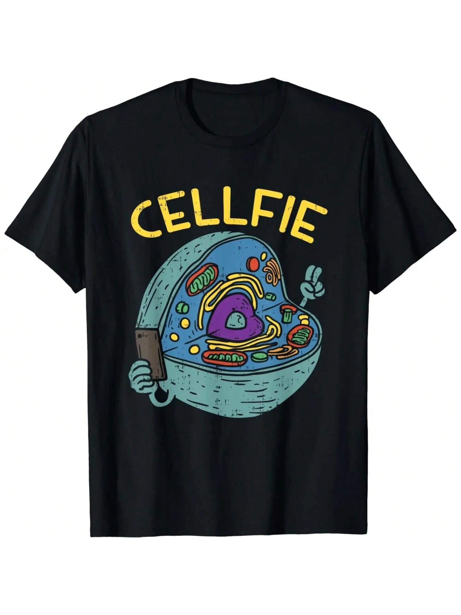 Футболка для учителя биологии Cell Fie Funny Science S разноцветный
