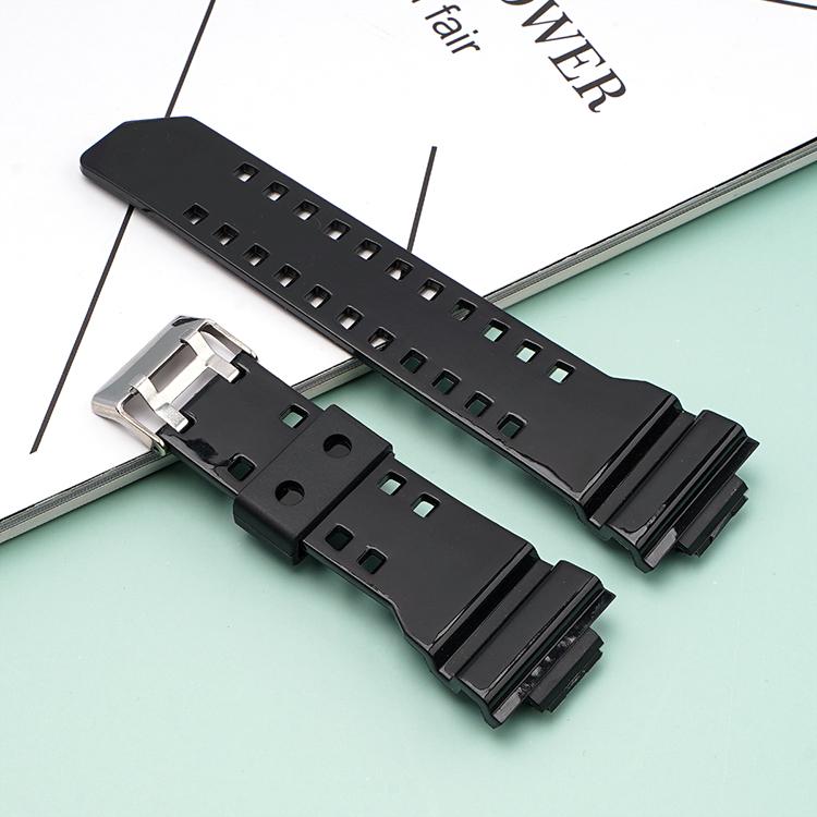 Strap for Casio G-Shock GA-100/110/120/140/200/400/700 800 GD-100/110/120 G-8900 GLS-100 Replace Silicone Resin Watch Band 16mm