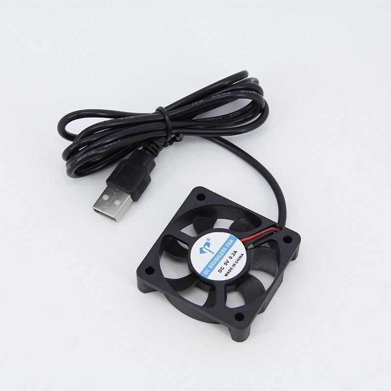 5cm 5V USB 5010 Schnittstelle DC 5010 bürstenloser Lüfter Lüfter USB-Kabelleitung für Luftbefeuchter Notebook 5cm 50x50x10mm