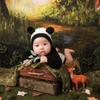 Baby Photography Props Suit Infant Panda Bonnet Long Sleeve Romper Newborn Photo Bodysuit SkinFriendly Baby Photo Outfit