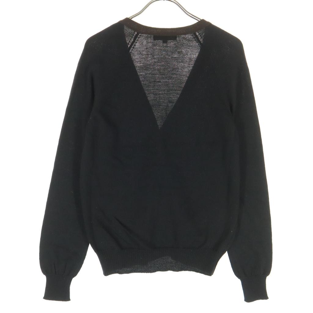 PAUL&JOE Long Sleeve V Neck Cardigan 2 Black Women Used