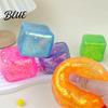 Calming Hand Toy Decompression Glitter Cube Squeeze Anxiety Relief Stress Focus Improvement Sensory Slow Rising Office Workers Relaxation Ball