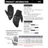 Sommer atmungsaktive Perforation Motorradhandschuhe Retro Leder Vollfinger-Touchscreen-Handschuhe integrierter EVA-Schalenschutz