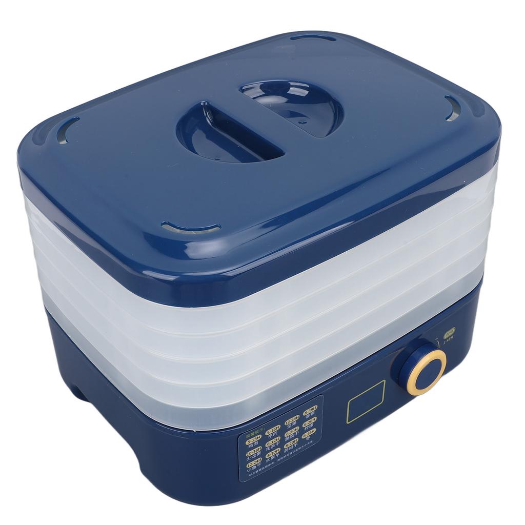 Food Dehydrator Machine Multifunctional 5 Tray 160W Efficient Dewatering Safe Fruit Dehydrator for