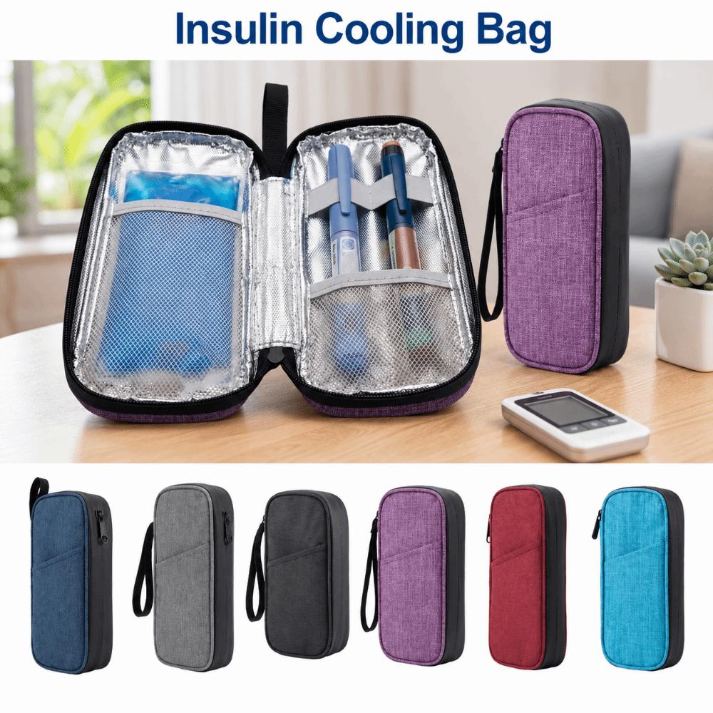 Shockproof Insulin Cooling Bag Waterproof Drug Freezer Bag Insulin Pens Storage Box Travel Use