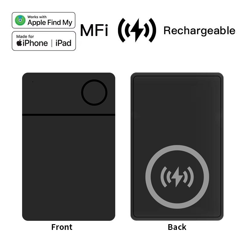 RSH Rechargeable Bluetooth GPS Tracker Smart Card Finder GPS Smart Tag Based on Apple Find My Network Wallet ID Card Locator