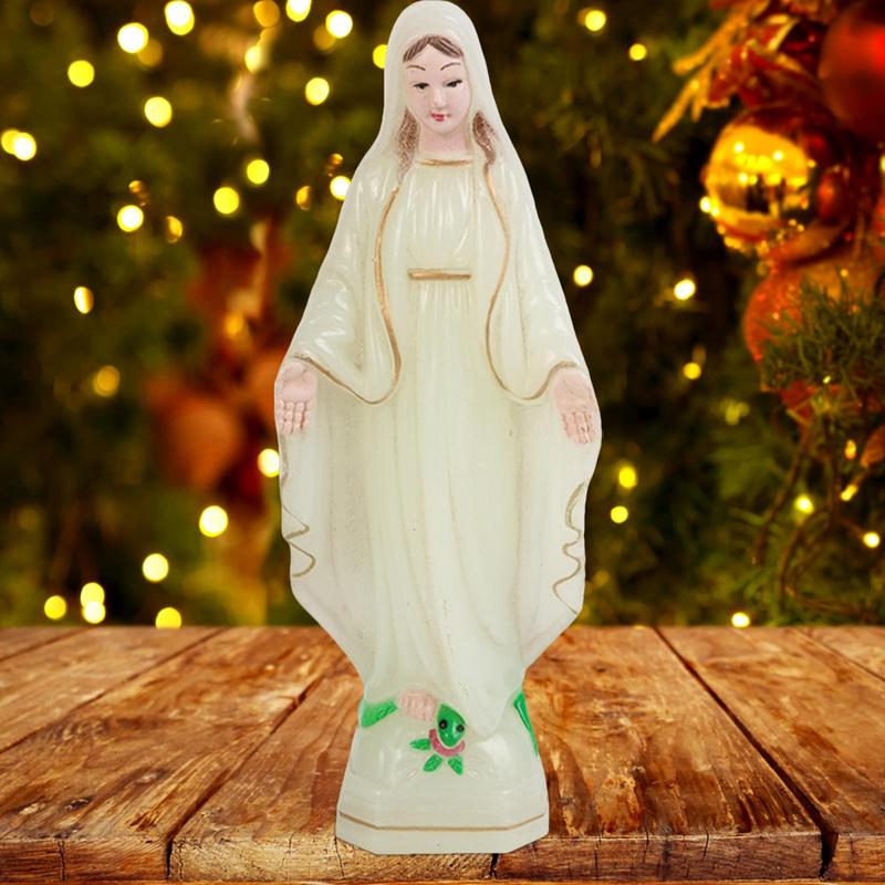Virgin Mary Plastic Statue Handmade Catholic Virgin Mary Statue Christmas Home Decoration Christmas Gifts