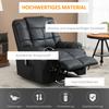 Massage Chair, Relax Chair, 8 Vibration Points, Reclining Function, Faux Leather, Black, 94x99x99cm