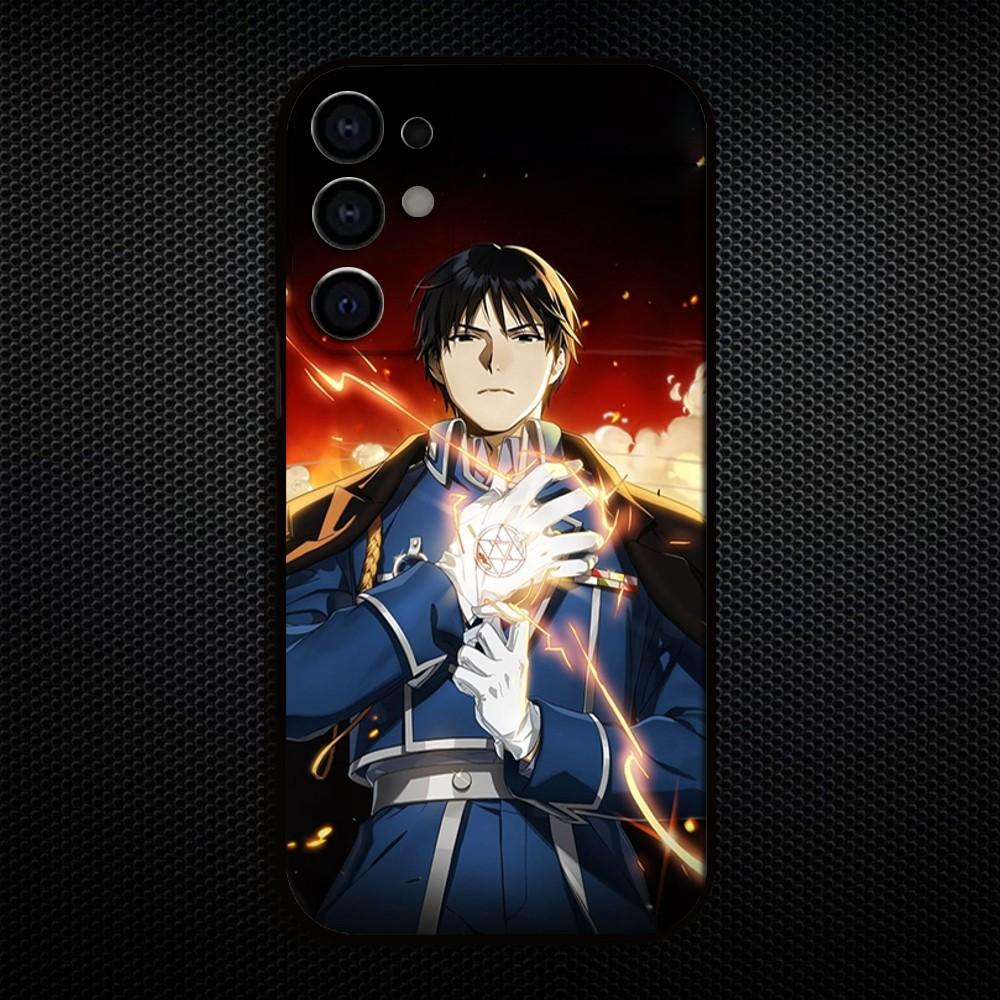Anime F-Fullmetal A-Alchemist_ Brotherhood Phone Case For Samsung S25/S24/S23/S22/S21/S20/Plus,Fe,Lite/Others Black Cover