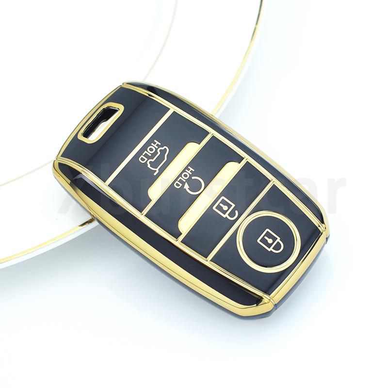 3/4 Buttons Shell For Kia Picanto Sportage RIO 3 Cerato 4 Soul K5 Ceed Optima Seltos Sorento TPU Car Key Case Cover Accessories