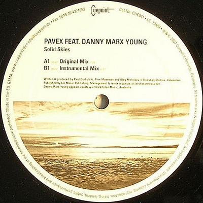 12inch Record PAVEX, DANNY MARX YOUNG - Solid Skies CUE041 Cuepoint Record 2007 Germany Dance & Electronica Used