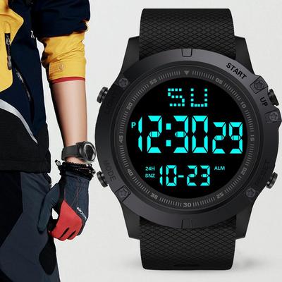 Relógio Eletrônico LED Multifuncional Masculino HONHX 199541-176, Mostrador Grande