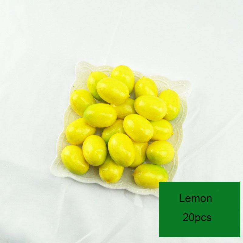 20pcs/Lot Simulation Mini Mini Fruit Model Home Furnishing Holiday Party Photo Props DIY Handmade Decoration Apple Strawberry