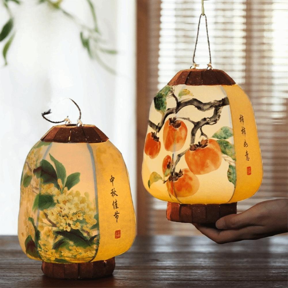 Vintage Lantern Material Kit Luminous Children Holding Lantern Lantern Festival