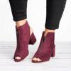 Stylish Womens Block High Heels Sandals Peep Toe Chunky Ankle Strap Boots Shoes For Every Occasion